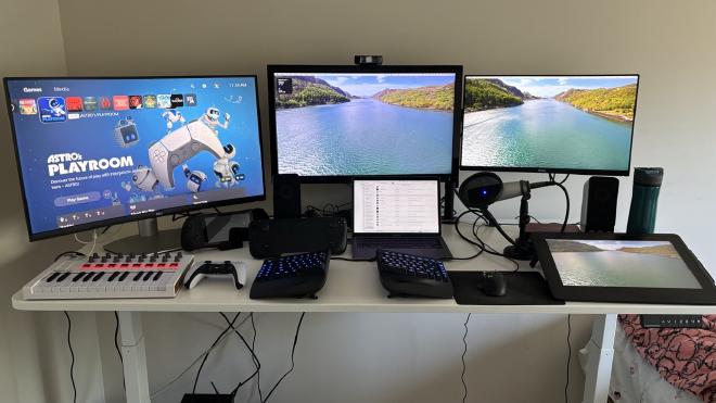 New Office Setup with Sit|Stand Desk